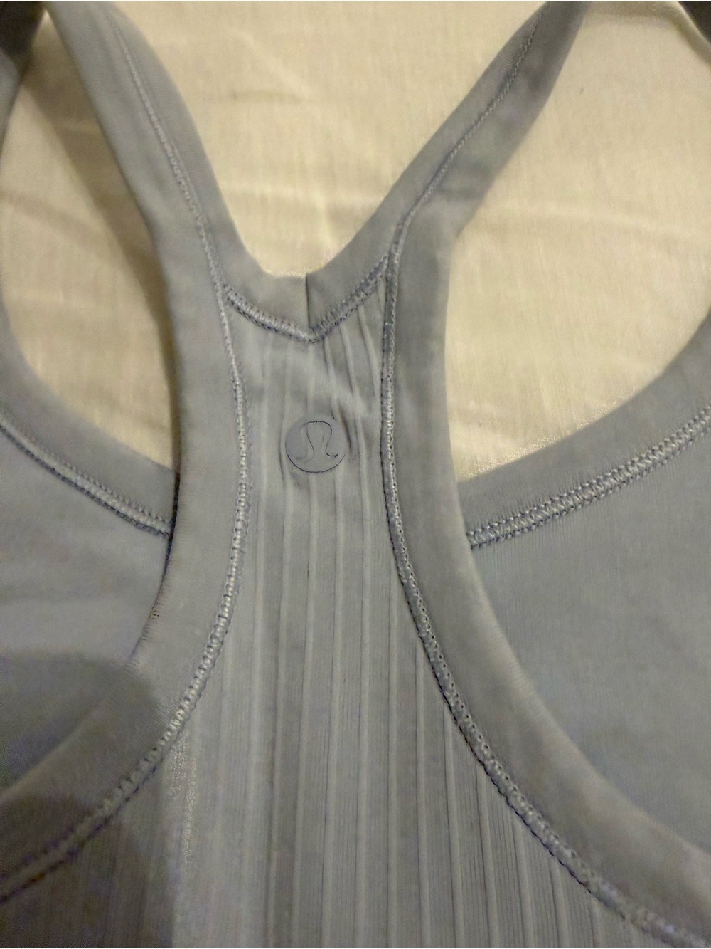 lululemon athletica Ribbed Racerback Tank - Light Blue - Picture 3 of 3